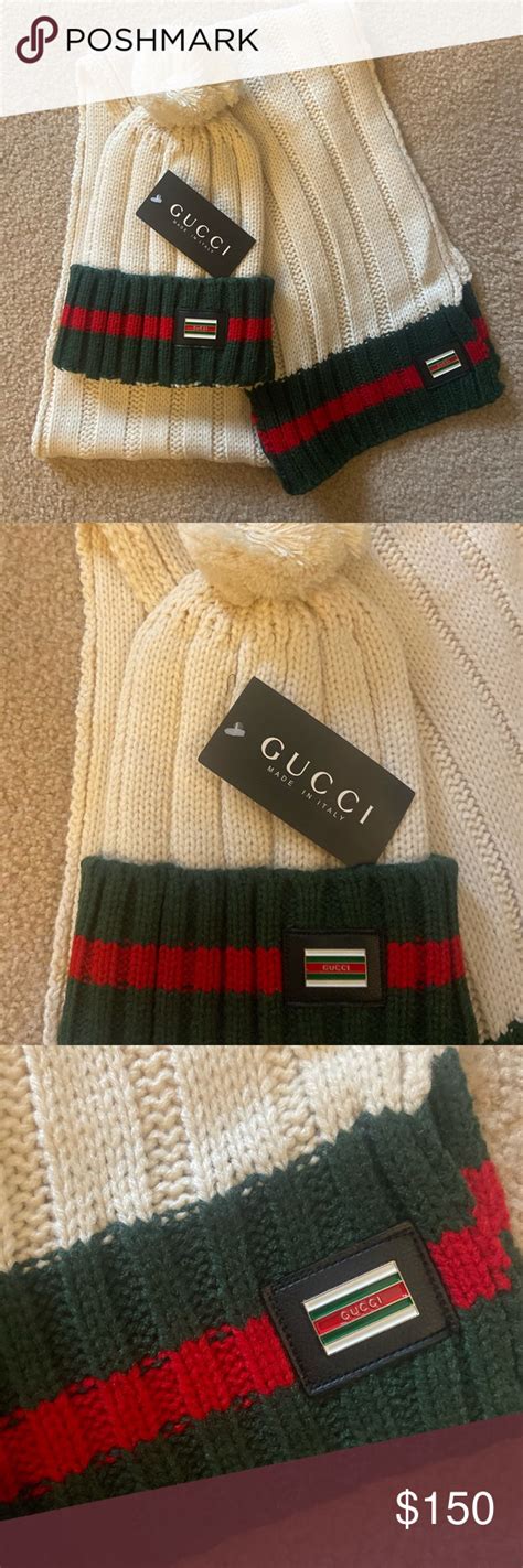 gucci wool hat and scarf set|gucci scarves outlet.